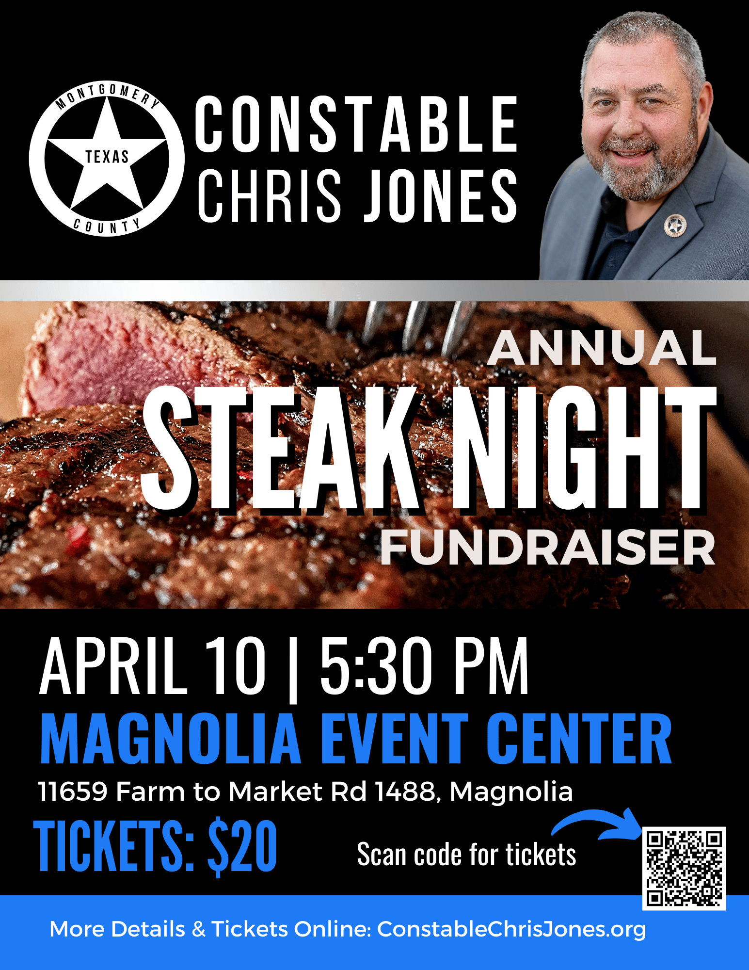 Constable Jones Steak Night